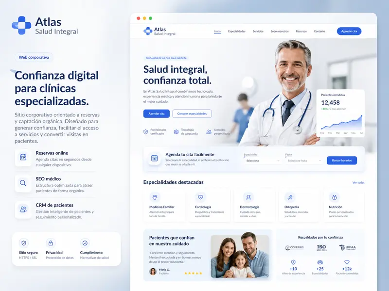 Portal médico para captación de pacientes