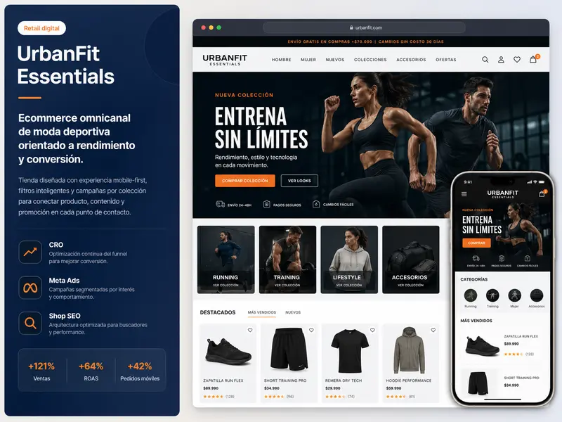Ecommerce de moda deportiva omnicanal